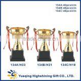 Metal Gold Base Three Sizes Students Matches Awards 136ABC Small Trophies Gold Trophy Cup thumbnail-3