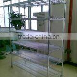 3 Tiers Chromed Metal Wire Shelving, Storage Rack thumbnail-3