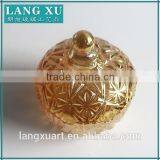 LX-T023 Middle East Gold Plating Luxurious Home Decorative Glass Jars and Lids thumbnail-3