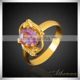 China Wholesale Copper Gold Plating Diamond Engagement Ring UK&US thumbnail-1