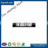 Custom Waterproof Anti-fading Vinyl Car Bumper Stickers