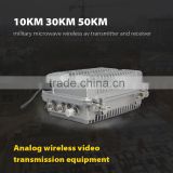 10KM 30KM 50KM Military Microwave Wireless av Transmitter and Receiver