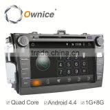 quad core Android 4.4 & Android 5.1 Ownice C180 Car GPS stereo for Toyota Corolla 2006-2012 support OBD dvr