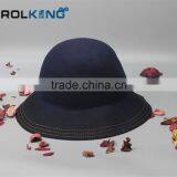 New Design Felt Fashion Woman Fedora Hat Custom Wool Lady Hat thumbnail-2
