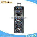 dual 12inch trolley speaker with DVD player ,9" screen ,wireless MIC , USB,SD, FM radio,, trolley speaker with DVD player P-3