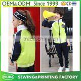 England Style Fashion Winter Primary School Uniform High Quality Zipper Red Coat and Bule Trouser thumbnail-6