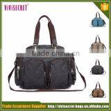 Vivisecret Canvas Style Shoulder Carry Bag Canvas Tote Bags for Business Men thumbnail-3