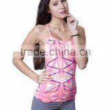 Trendy Fashion Wear Lovely Full Printed Women Sports Wear Workout Tank Top thumbnail-1
