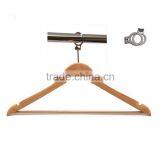 Manufacturer Wooden Hanger With Anti-theft Ring Made in China thumbnail-2