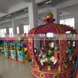 Swing Rotating Rides Mini Carousel Horses Amusement Park Carousel thumbnail-6