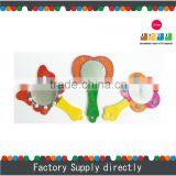 DIY Natural Color Promotional Wood Hand Makeup Mirror, Unfinished Wood Mirror thumbnail-1