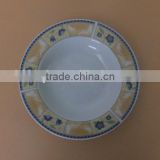 Restaurant ceramic oven soup plate & dish decal porcelain round soup plates dinner plate