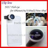 Universal Clip Fisheye Optical Lens for Mobile Phone thumbnail-1