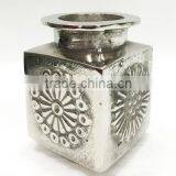 Elegant Metal Flower Vase, Square Shape Aluminium Flower Vase, Niche Designed Flower Vase thumbnail-1