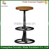 2016 New Style Swivel Bar Stool High Chair With Footrest