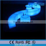 Nightclub Cruved Led Colorful Bar Stool Chair Sets for Outdoor Party,led Event Furniture