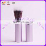 Purple Nylon Hair Retractable Makeup Brush, OEM/ODM