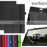 Quality Lychee Texure PU Leather Case with flip Stand For MICROSOFT SURFACE 3 BUSINESS PROTECTIVE CASE