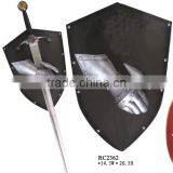 Gold Metal Shield With Custom Logo, Medieval Europe Shield thumbnail-3