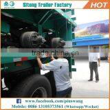 for Container Transport 40' Platform 3 Axles Used Flat Trailers for Sale thumbnail-3