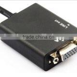 High Quality Hot Sale HD MI To VGA Converter With Audio Convex Head VGA Audio Converter Adapter Cable thumbnail-4