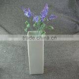 Stocklot Cheap Rectangular White Porcelain Flower Vase thumbnail-1