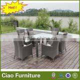 Restaurant Furniture 6 Seater Rattan Dining Set thumbnail-6