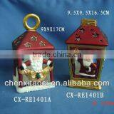 Lovely Ceramic Santa Claus Led Lights-Ceramic Christmas Items thumbnail-1
