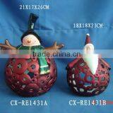 Terra Cotta Candle House With LED Light and Music,musical Christmas House ,Led Light Christmas House thumbnail-1