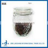 2016 Cheap Big Belly Mini Clear Glass Spice Jar With Clamp Lid thumbnail-1