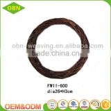 Custom artificial cheap natural colorful handmade wholesale willow wreath for decoration