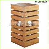 Bamboo food riser food display stand Homex BSCI/Factory