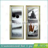 Framed Handmade Modern Art Buddha Abstract Painting for Home Decoration thumbnail-2