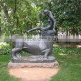 Bronze Foundry Bronze Bull Sculpture Nude Woman Bronze Sculpture for Garden