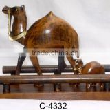 Carved Wooden Animals/Wooden Carvings/Wood Camel Carving-B