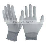 NMSAFETY 13 Gauge Knitted Nylon or Polyester Liner Coated PU on Palm Gloves thumbnail-1