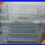 Folding Rolling Metal Steel Warehouse Portable Storage Cage thumbnail-1
