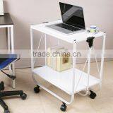 Best Sell Restaurant Folding Kitchen Metal Dining Serving Trolley Cart thumbnail-2