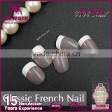Colorful Press Stick on Artificial French Nails With Glue thumbnail-2