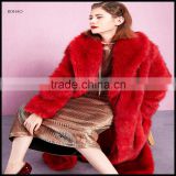 2016 New Fashion Designer Women Winter Coat With Fur Decoration Ladies Long Coats