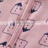 Wholesale New Born Snap Buttons Small House Printed Cotton Jumpsuit thumbnail-6