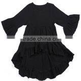 Wholesale Long Ruffle Sleeve 100%cotton T-shirts for Baby Girls