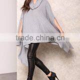 MGOO Popular Cheap Price Grey Poncho Tops Loose Oversizes Heather Cowy Fleecey Women Clothing Manufacturer thumbnail-6