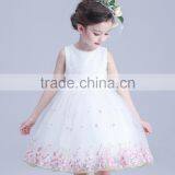 Hot Sale White Gown Tulle Yarn Flower Girl Kids Dresses thumbnail-5