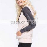 Women's Cotton Fleece Contrast Color Hoodies And Sweatshirt thumbnail-4