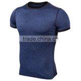 2016 Summer Round Neck Gym Sportswear Polyester Fabric T-shirt thumbnail-1