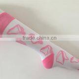 Korean Cartoon Young Girl Tube Pink Color Custom Design Make Your Own Socks thumbnail-1
