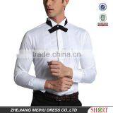 2016 Latest Trendy Style Wing Collar Men's Wedding Tuxedo Dress Shirt With French Cuffs thumbnail-1