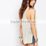 Guangzhou Shandao OEM Wholesale Casual Summer 95% Cotton 5% Spandex For Womens Sexy Transparent Quick Dry Slim Fit Tank Tops thumbnail-3