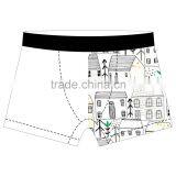 New Design Custom Breathable Printing Men Underwear Sexy Gay Male Boxer